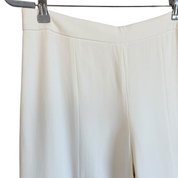 Narciso Rodriguez Wide Leg Pants Size 40 High Waisted Flat Front Side Zipper - Picture 4 of 6